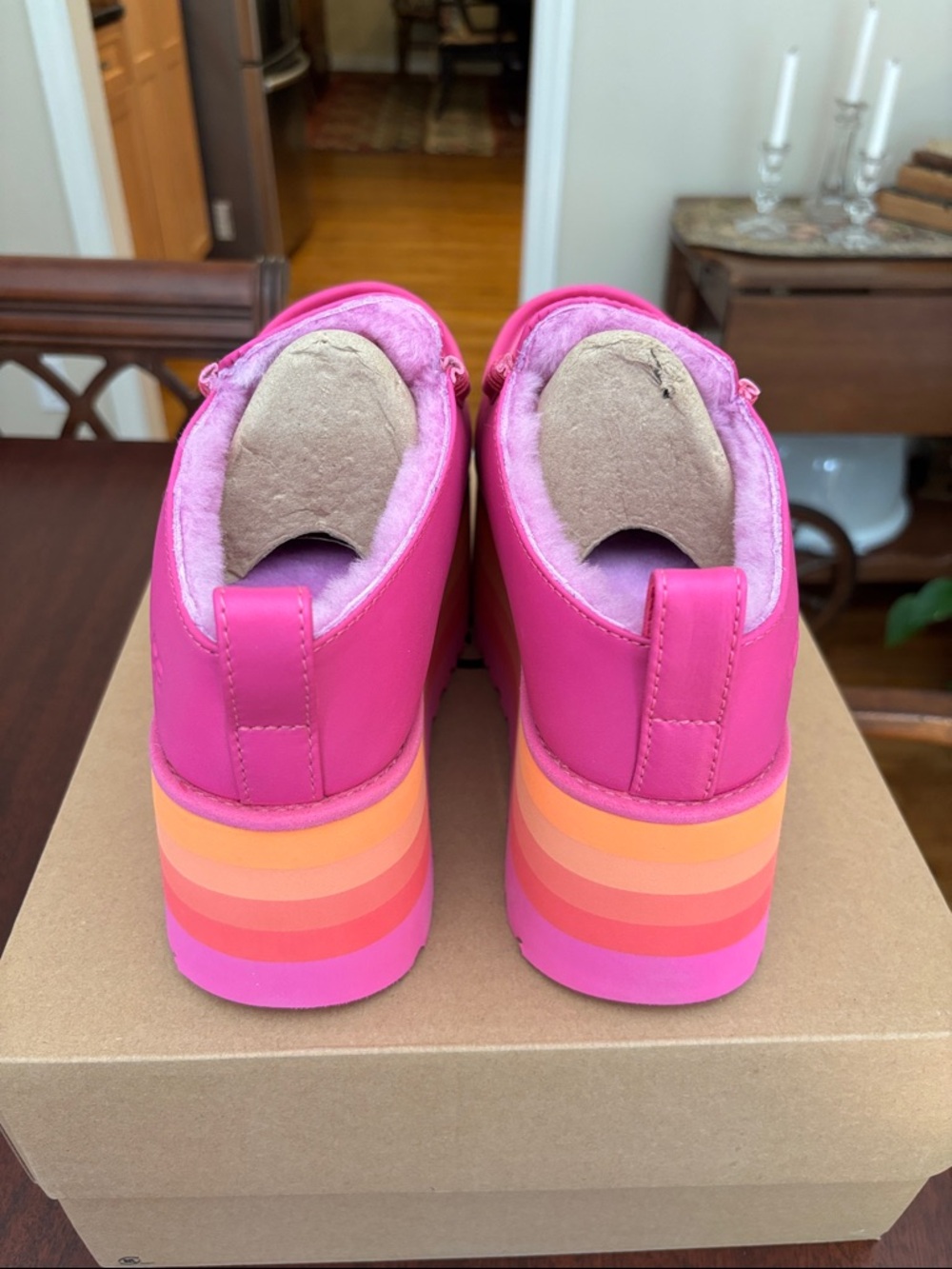 UGGS URSeen Platform Slipper-Shoes Size 8/9 NWT - Picture 10 of 12